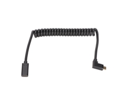 Cable USB-C hembra a macho 4K 60Hz 3A Carga rápida 10Gbps 1,2m con resorte en espiral