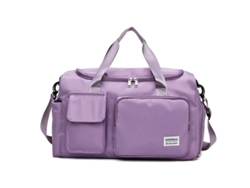 Bolsa De Viaje - Bolsa De Viaje De Gran Capacidad - Bolsa De Almacenamiento Con Separación Para Ropa Seca Y Mojada - Morada