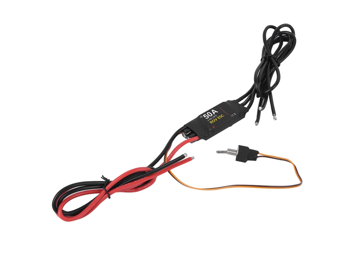 Esc Sin Escobillas Impermeable 50a 2-6s Para Hélice Submarina, Modelo De Barco Rc 24v