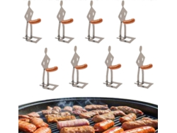 Soporte Divertido Para Perro Caliente Con Parrilla, Acero Inoxidable, Formato Masculino, Portátil, Para Áreas Externas Rosewell