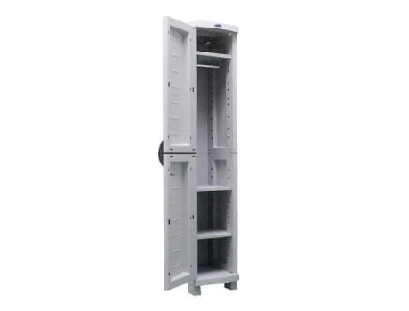 Armario de Exterior PROPIO Plastiken Taquilla 35x45x184 cm Gris 95035
