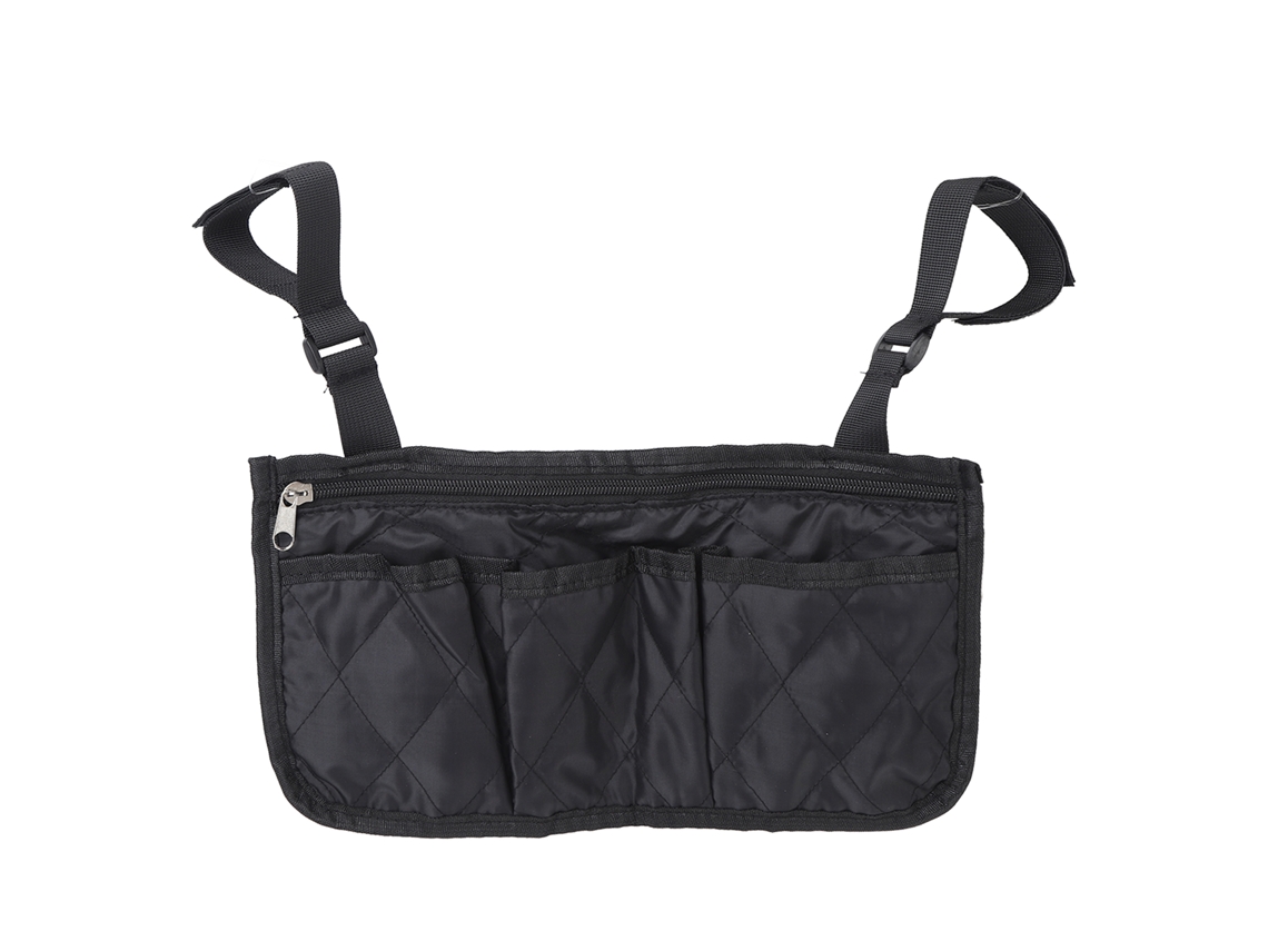Bolsa Lateral Para Reposabrazos De Silla De Ruedas, Accesorio Negro, Bolsa De Almacenamiento Para Personas Con Discapacidad.