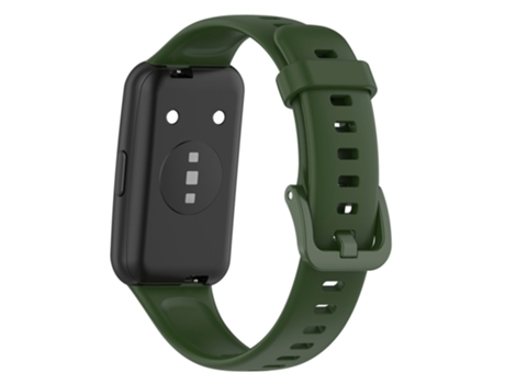 Correa de Silicona ajustable para Huawei Band 7 - verde intenso