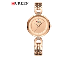Elegante Reloj De Mujer Con Pedrería, Reloj De Cuarzo Resistente Al Agua, Reloj De Negocios Para Mujer.