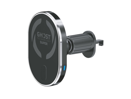 Soporte para Móvil con Cargador Inalámbrico para Coche CELLY Ghostsupermagch 15 W Negro
