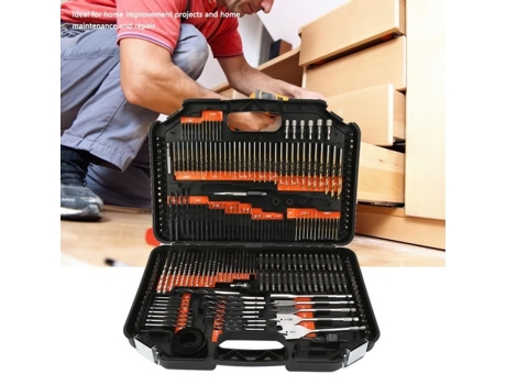Lia Juego de Brocas 246 Piezas Acero tratado térmicamente para Madera Piedra Metal FDIT Accesorios para Herramientas de perforación
