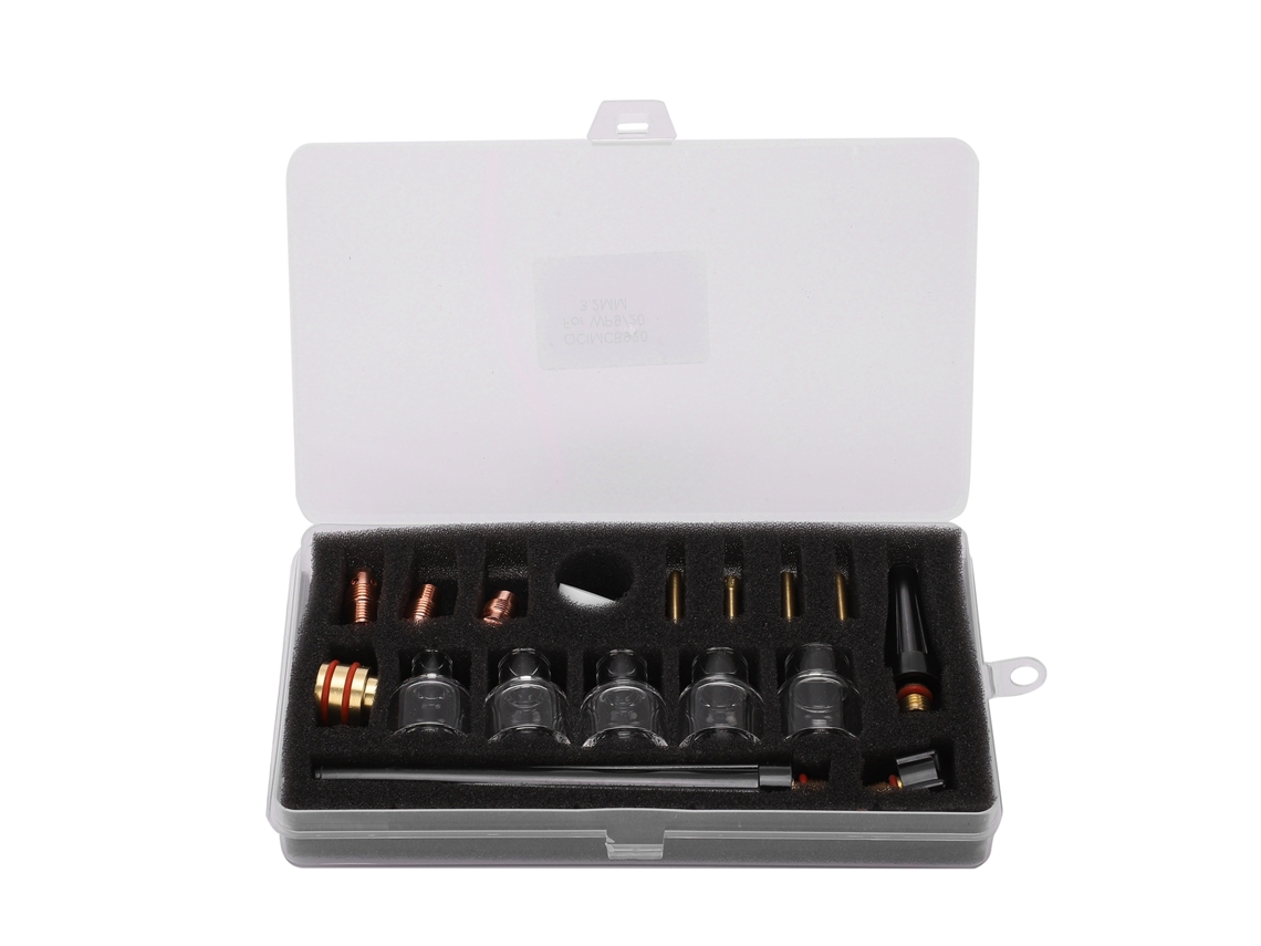Kit De Accesorios Para Soplete De Soldadura Con Boquilla De Vidrio, Latón Y Consumibles Para Pistola De Soldadura De Argón Wp9/20