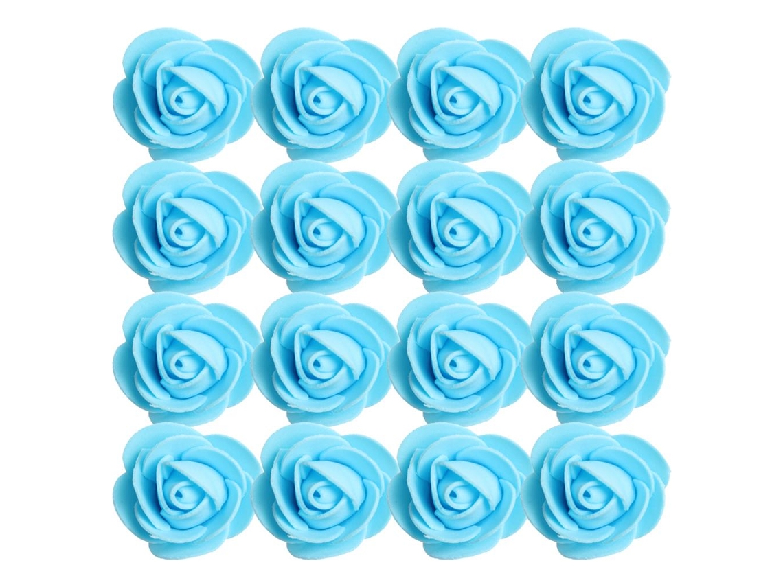 Cabezas de flores artificiales azules Slowmoose