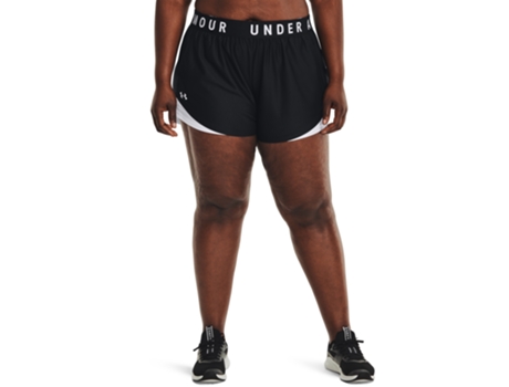 Pantalones Cortos de Mujer UNDER ARMOUR Play Up Blanco (3X)