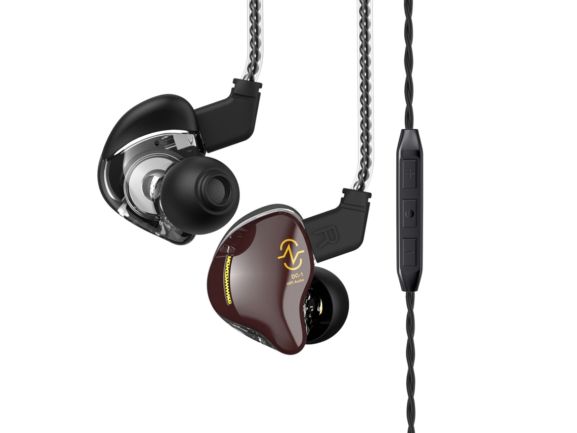 Auriculares In-ear Ccz Coffee-bean 1dd Driver Cancelación De Ruido Monitor De Escenario Sonido Estéreo Inmersivo Hi-fi Auriculares Gaming Alambricos