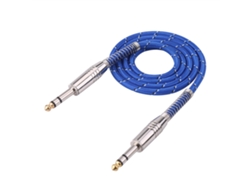 Cable De Audio Estéreo Macho A Macho De 6,35 Mm, 1 M, Para Guitarra Eléctrica Y Mezclador.
