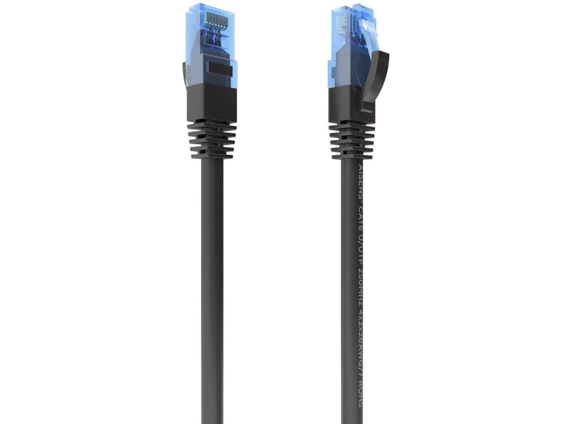 Cable de Red Rj45 Awg26 Utp AISENS A135-0847 Cat.6/ 4M/ Negro