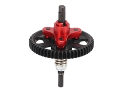 Embrague Diferencial Deslizante 54d De Aluminio Y Acero Para Coches Rc A Escala 1/10 Traxxas Slash 4x4 Rojo