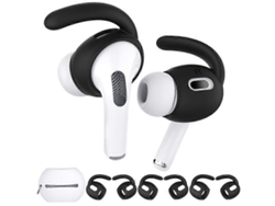 Ahastyle Pt189 3 pares de ganchos para orejas compatibles con Airpods Pro 2 almohadillas Estuche de almacenamiento de silicona antideslizante GOKOCO (tamaño: L)