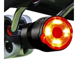 Luces de bicicleta para montar de noche USB recargable impermeable LED ultra brillante luz de bicicleta trasera ciclismo advertencia de seguridad luces intermitentes (negro) CHRONUS