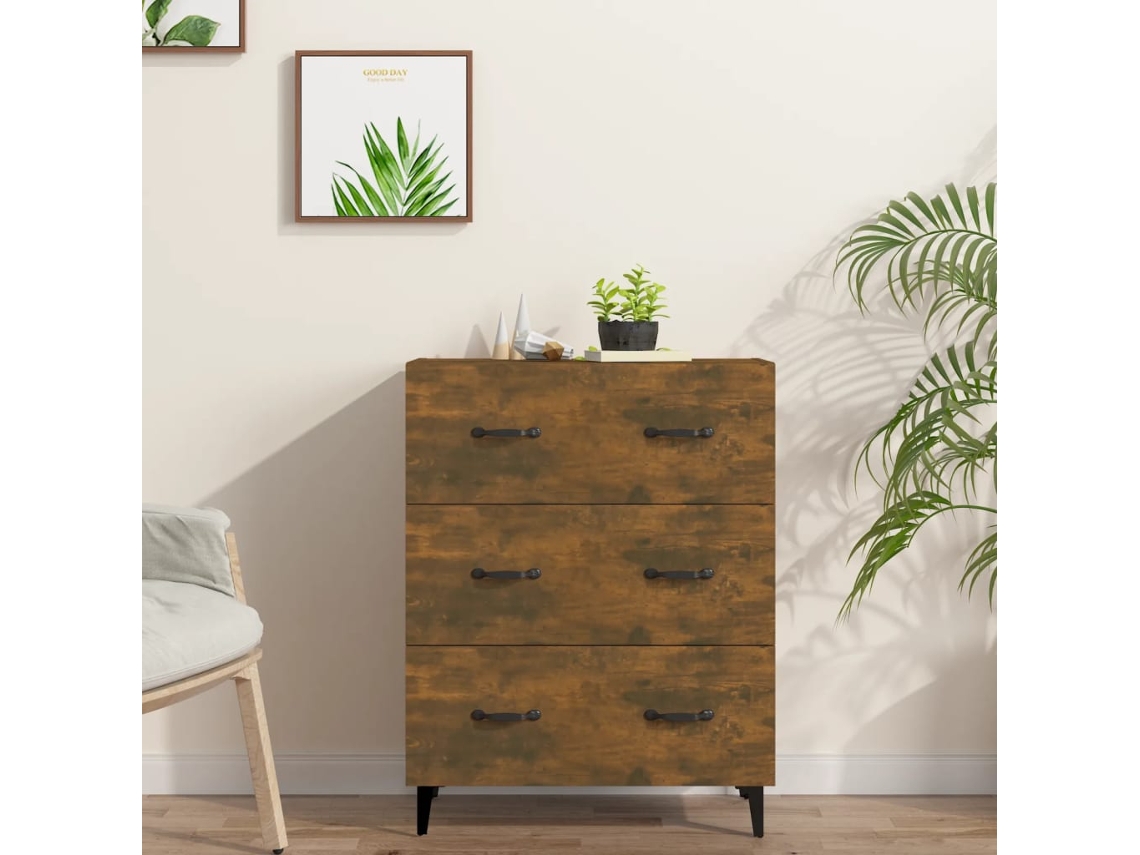 Lovely Home Aparador 69,5X34X90 Cm Derivados de Madera Color Roble Ahumado