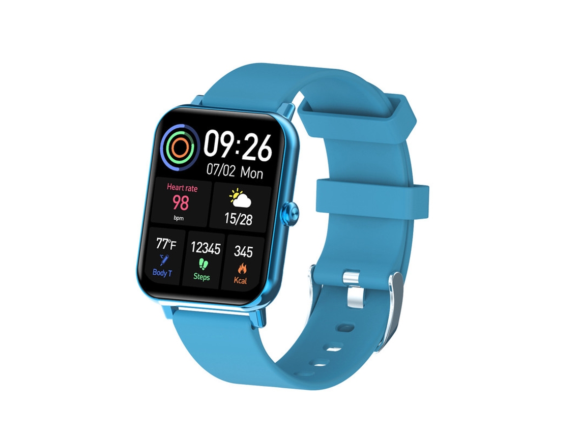 Reloj inteligente SHAH ARPAN F15pro podómetro de natación monitor de presión arterial y oxígeno en sangre, azul