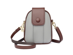Bolso pequeño de mujer, aluminio gris (con capacidad para la mayoría de los teléfonos móviles)*
