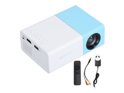 Mini Projetor Portátil 1080p Full Hd Teatro Em Casa Filmes Para Crianças 100‑240v Azul Branco Plug Au