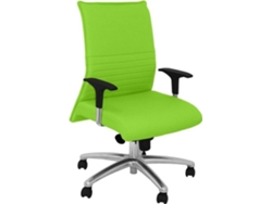 Silla de Escritorio Ejecutiva PYC Albacete XL Verde con ruedas antiarañazos (Brazos Ajustables - Tejido)
