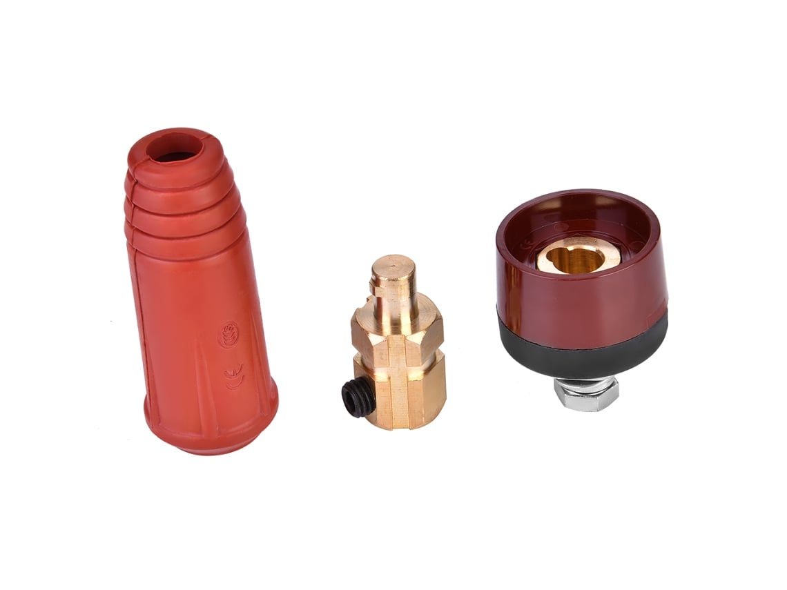 Conector rápido para cabo de solda estilo europeu DKJ70-95 vermelho, adaptador de junção rápida, 1 peça.