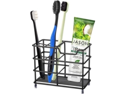 Soporte Pequeño De Acero Inoxidable 304 Negro Para Cepillo Y Pasta De Dientes, Ideal Para Organizar El Baño.