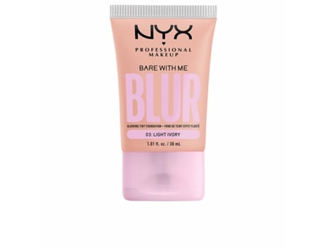 Base de Maquillaje Fluida NYX Bare With Me Blur (30 ml - Nº 03 Light ivory)