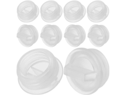 20 Piezas, Té, Pp, Para Cocina, 20 Piezas 20 Tapas De Plástico Transparente Para Salero Y Pimentero