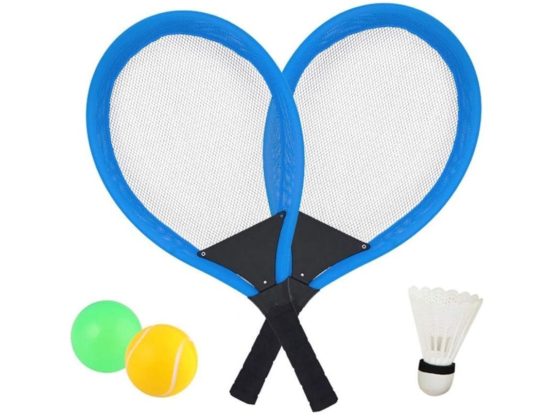 Juego De Raqueta De Tenis Y Bádminton Con Pelota Blanda: Juguetes De Exterior Para Niños De 3 A 5 Años.
