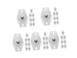 Ruedas 5 Series Autoadhesivas Girar Mini Pegajoso Rodillos