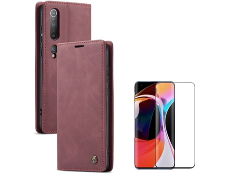 Funda y Protector Xiaomi Mi 10 Pro Caseme Elite Marrón