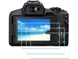 Protetor de Ecrã para Canon Eos 850d Ar Transparência Película Protetora de Vidro Temperado para Câmeras CUICH (3 Pack)