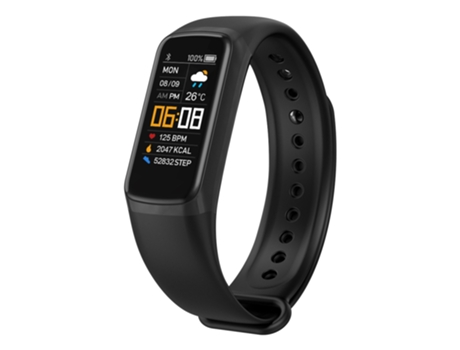 Pulsera de Actividad INF Oxígeno en sangre Podómetro Negro