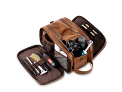 Neceser para hombre, ideal para viajes y resistente al agua, organizador de gran capacidad para afeitado, maquillaje y cosméticos.