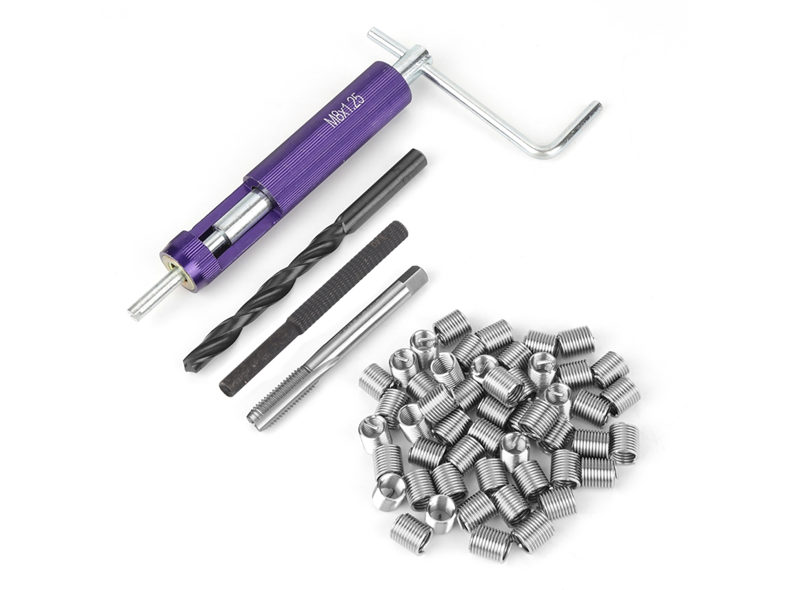50 Insertos Helicoidales De Acero Inoxidable M8 X 2d Para Reparación Y Refuerzo De Roscas.