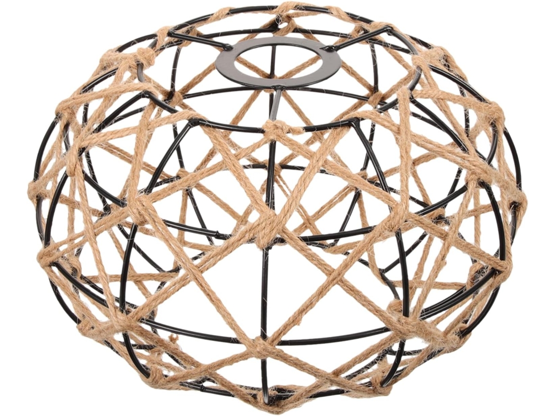 Lámpara Colgante Decorativa De Hierro Forjado Y Cuerda, Sin Rebabas, De Estilo Rústico Grande, Para Sala De Estar O Dormitorio.