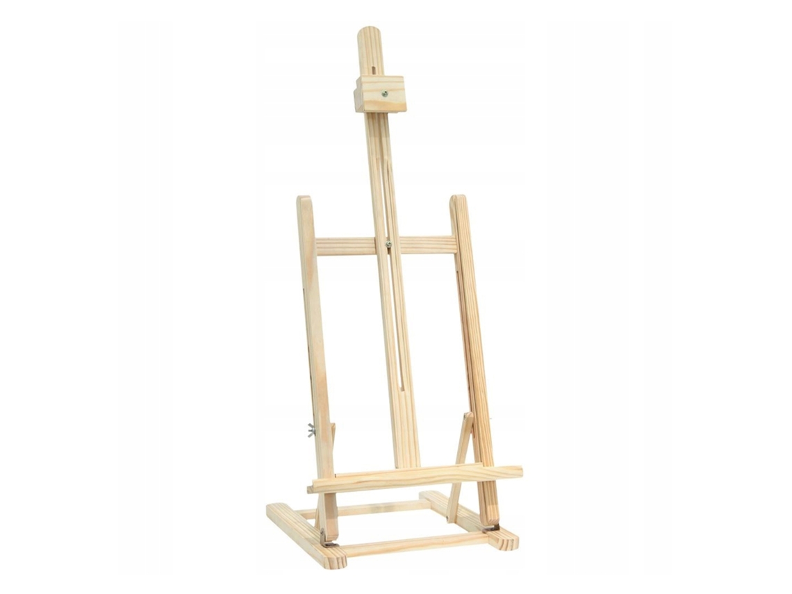 Caballete de madera ajustable Colorbox, plegable, hecho de madera de pino Wellhome