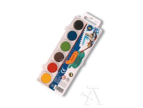 Estuche Plastico 6 Acuarelas Jovi Colores Surtidos
