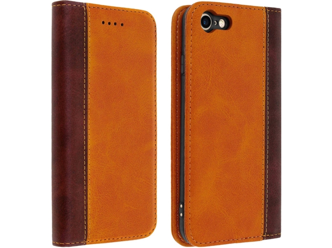 Funda iPhone 7, 8 AVIZAR Wallet Marrón