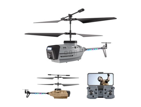 VPCOMERCIAL - Drone Ky202 control remoto (4K - Duración de la batería: 15 min - Gris)