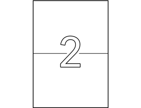 Etiquetas & Eadas con Adhesivo 15 Hojas APLI (Blanco - A5 105 X 148 mm)