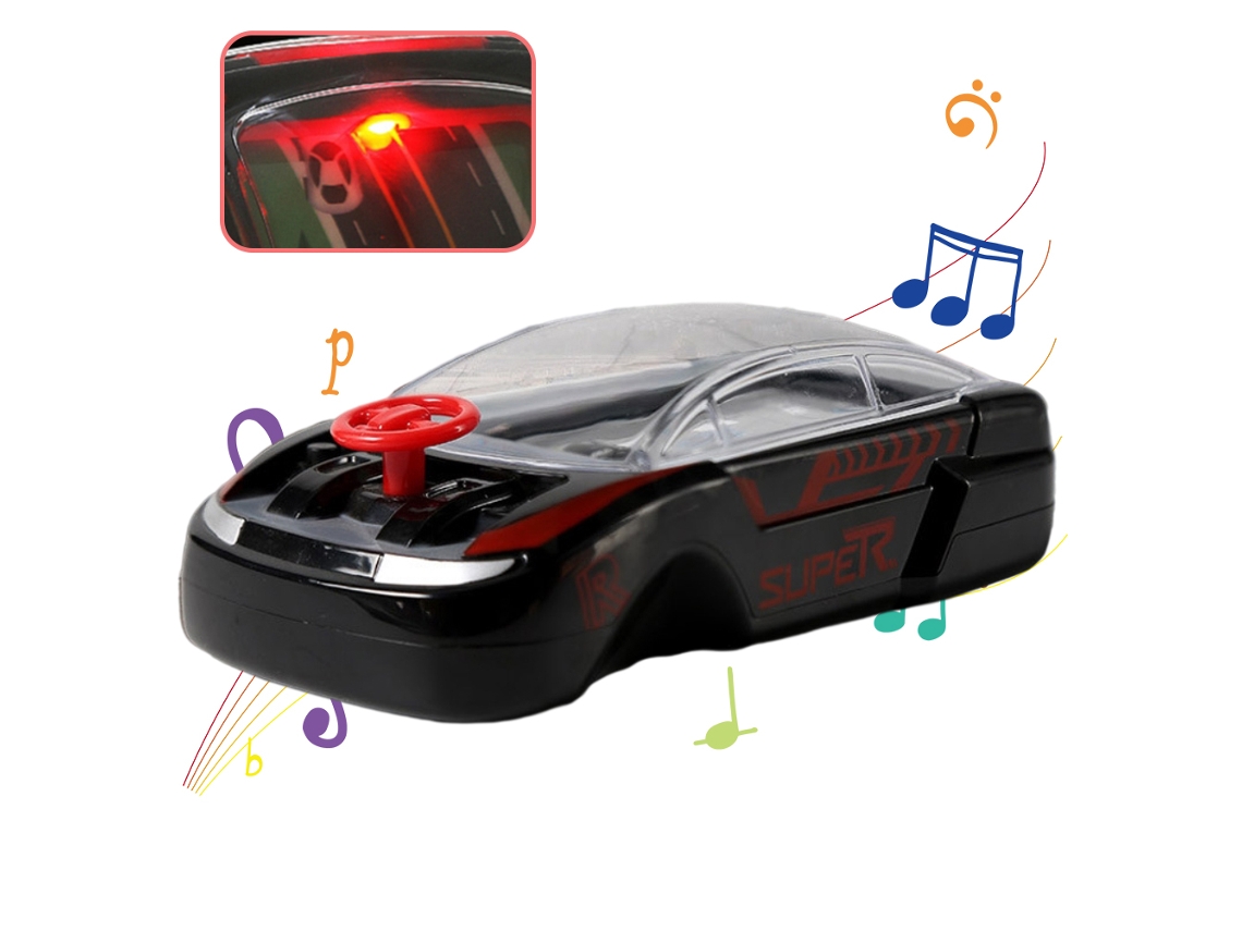 Brinquedo De Carro Com Volante De Controle Manual Luzes E Música Interativo Para Crianças