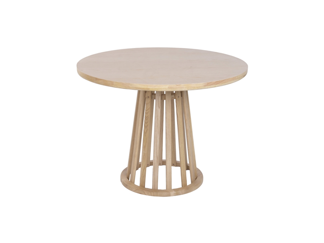 Mesa de comedor redonda de madera de olmo de Alexandra House Living (100x100x76cm)