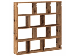 Maison Exclusive - Estante Cubo De Pared 12 Compartimentos Madera Envejecida