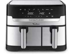 Freidora sin Aceite MOULINEX Easy Fry & Grill Dual EZ905D20 Digital (8.3 L - Negro)  