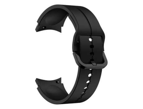 Correa de Silicona con hebilla para Samsung Galaxy Watch 4 40mm/44mm/Watch 4 Classic 42mm/46mm/Watch 5 40mm/44mm - negro