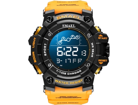 VEANXIN Relojes digitales Reloj de pulsera deportivo resistente al agua 50M-Amarillo