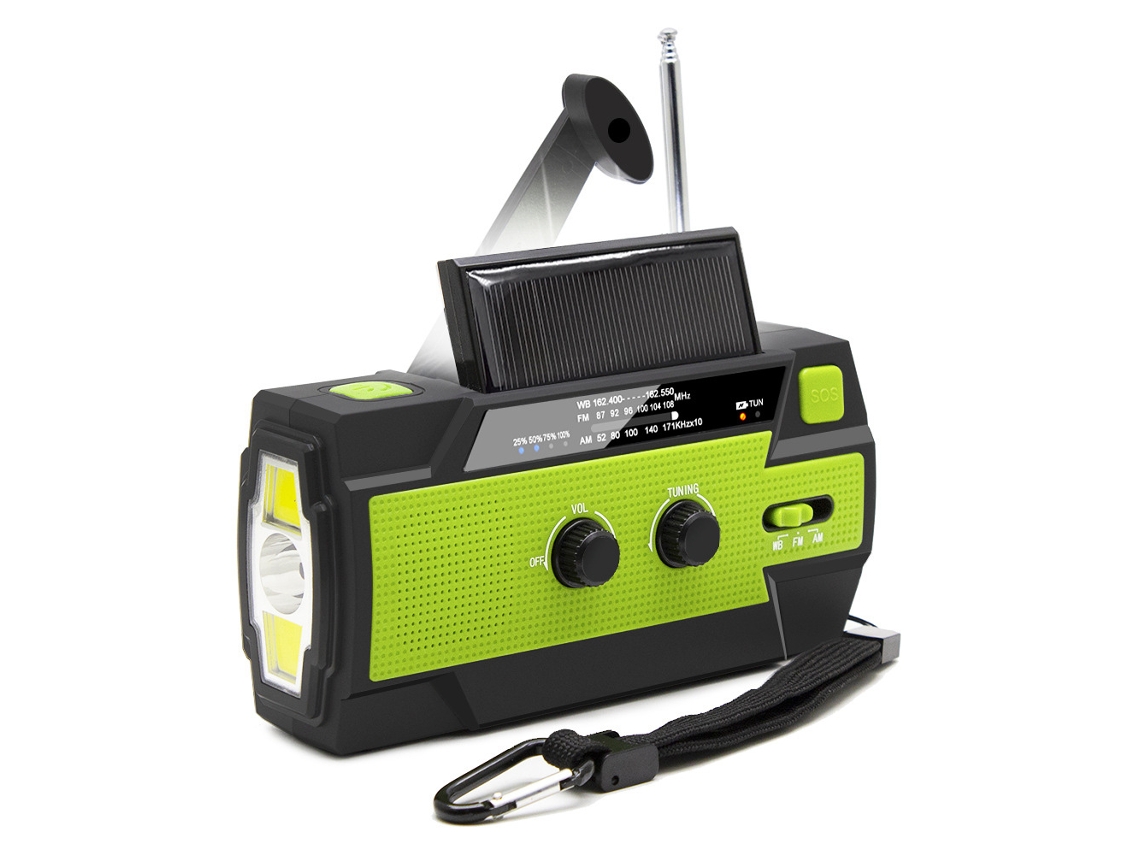 KOFIHETY , radio de manivela con las bandas meteorológicas de AM FM NOAA, radios de emergencia portátiles con carga de manivela solar USB, banco de energía súp