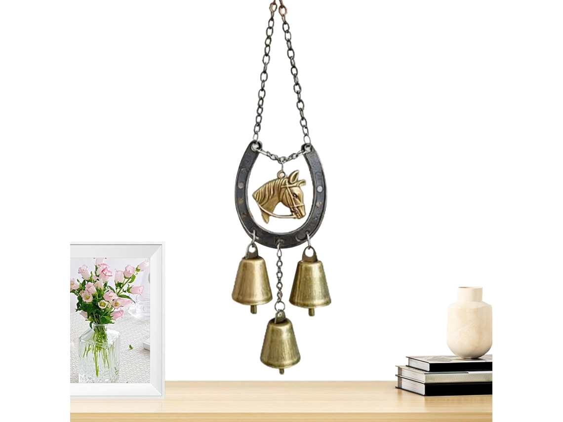 Campana De Jardín – Campana Ornamental Decorativa De Metal Para Exteriores De 24,6 Cm, Giratoria, Con Suave Sonido
