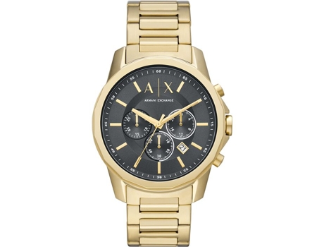 Reloj Masculino de Cuarzo Cronógrafo de ARMANI EXCHANGE con Correa de Acero Inoxidable Dorada Ax1721